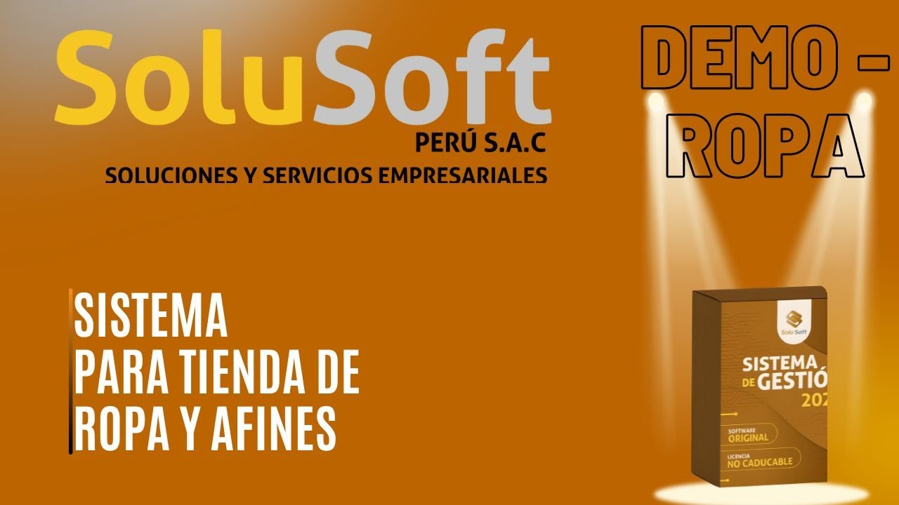 DEMO SOLUSOFTPERU - SISTEMA DE GESION PARA TIENDAS DE ZAPATILLAS, ROPA Y AFINES