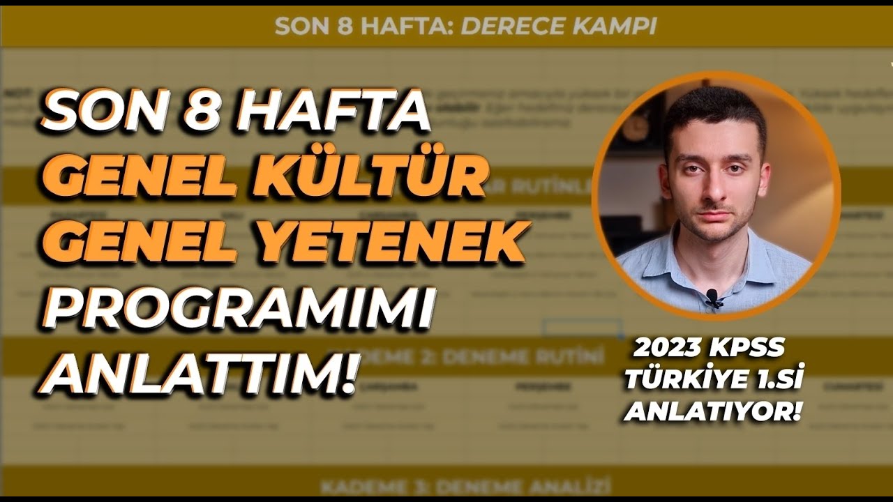 Son 8 Haftada Derece Yaptıran Programım! (Tamamen ÜCRETSİZ!) #kpss2024 #gkgy