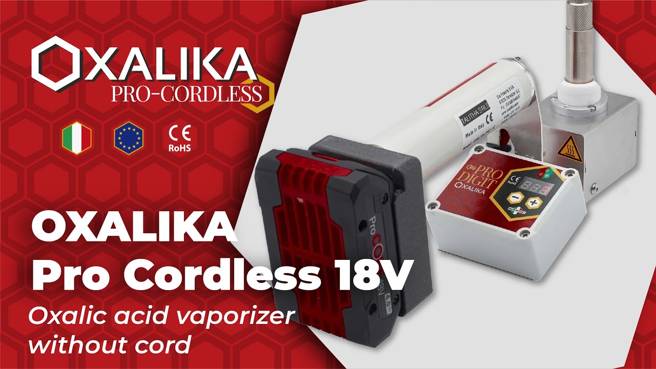 Oxalic acid vaporizer without cord - OXALIKA Pro Cordless 18 Volt