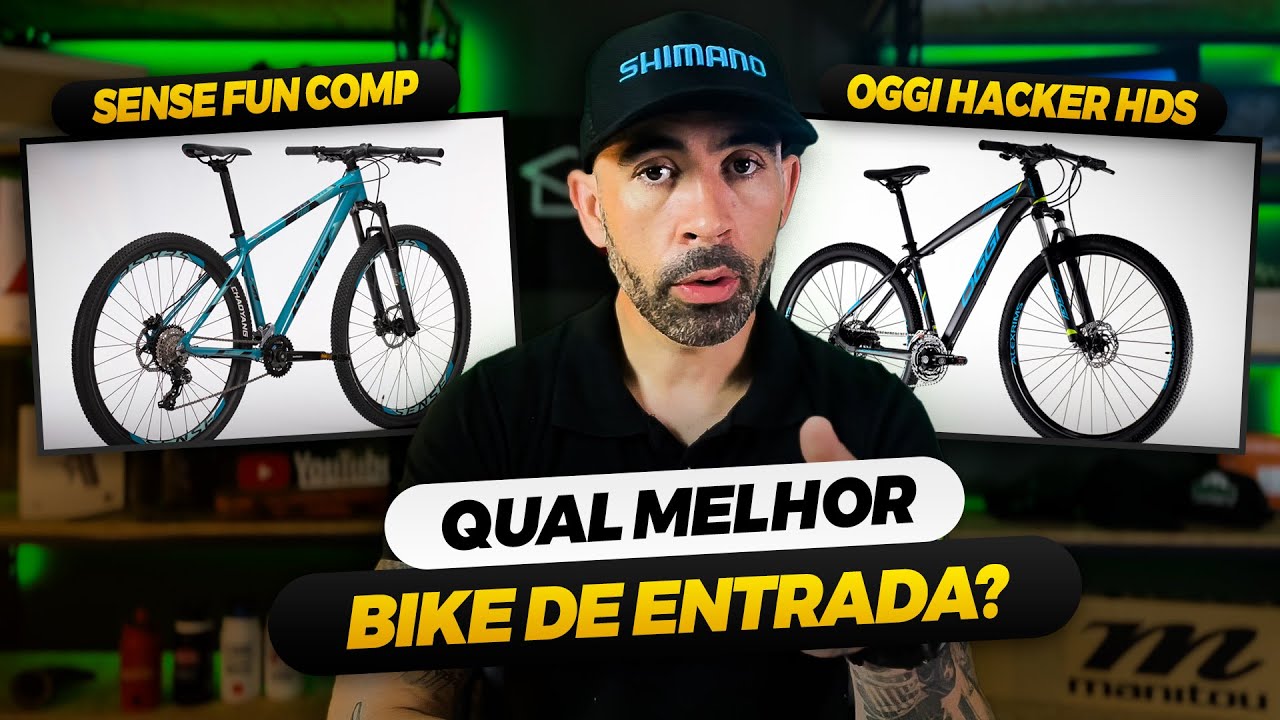 Comparativo SENSE FUN COMP x OGGI Hacker HDS Qual melhor BICICLETA ENTRADA NACIONAL Freio Hidráulico