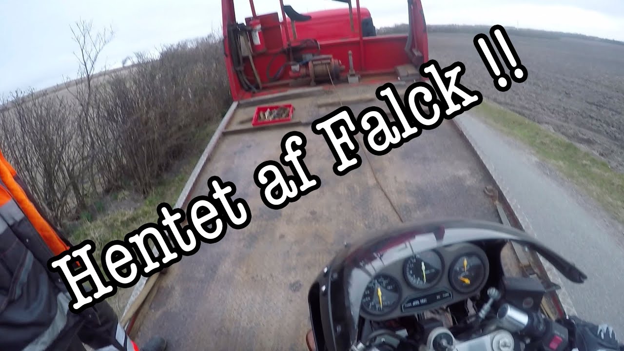 Husk nu det vejhjælp !! Suzuki GSX-R hentet af Falck..