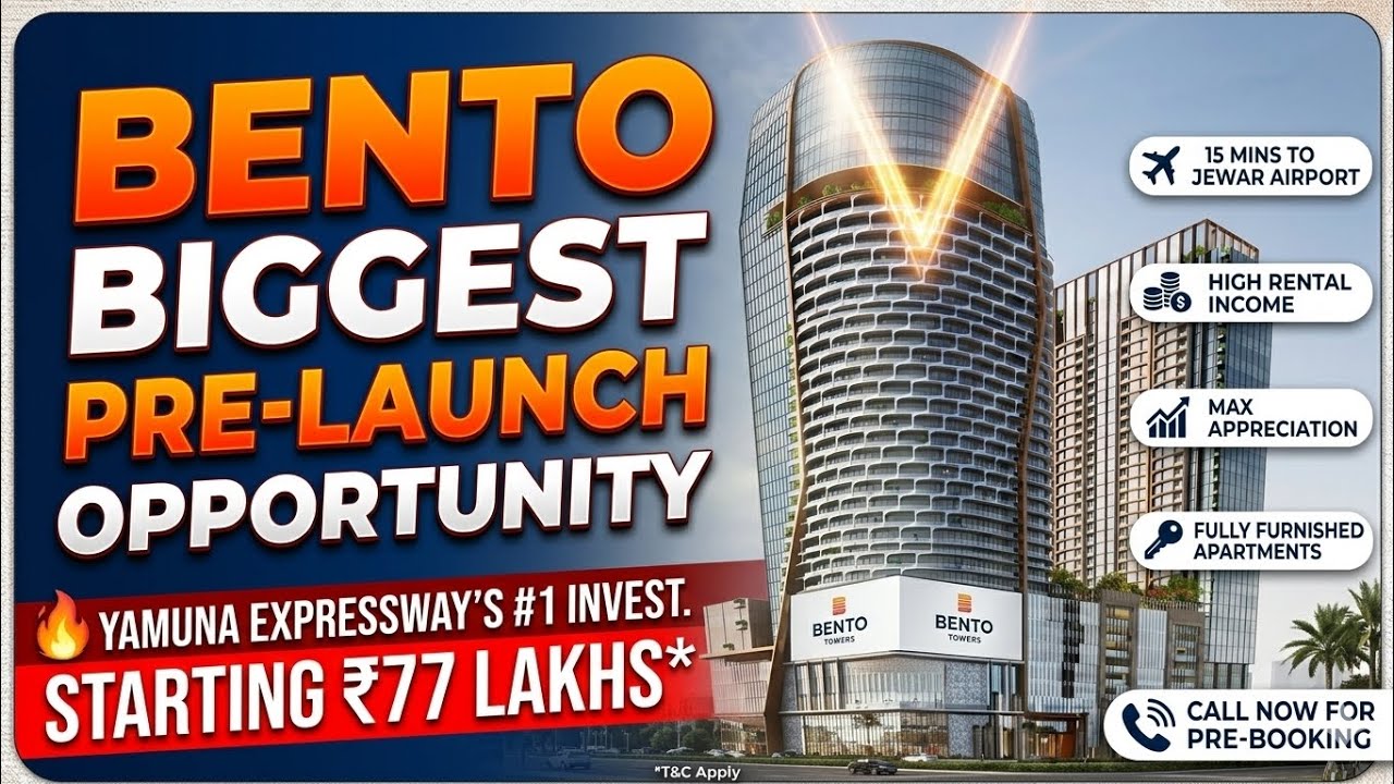 Gaur BENTO Pre Launch 2026 | Premium Serviced Studio Apartments Starting ₹77 Lakhs