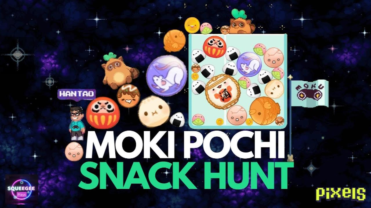PIXELS︱🕹️ MOKI POCHI SNACK HUNT︱WIN 1 OF 5 MOKI NFTS