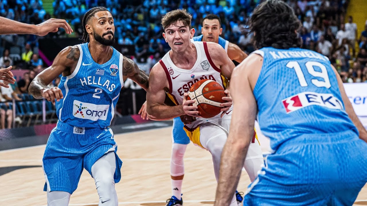 Sergio De Larrea (6 pts/ 6 ass) Spain VS Greece EuroBasket 2025