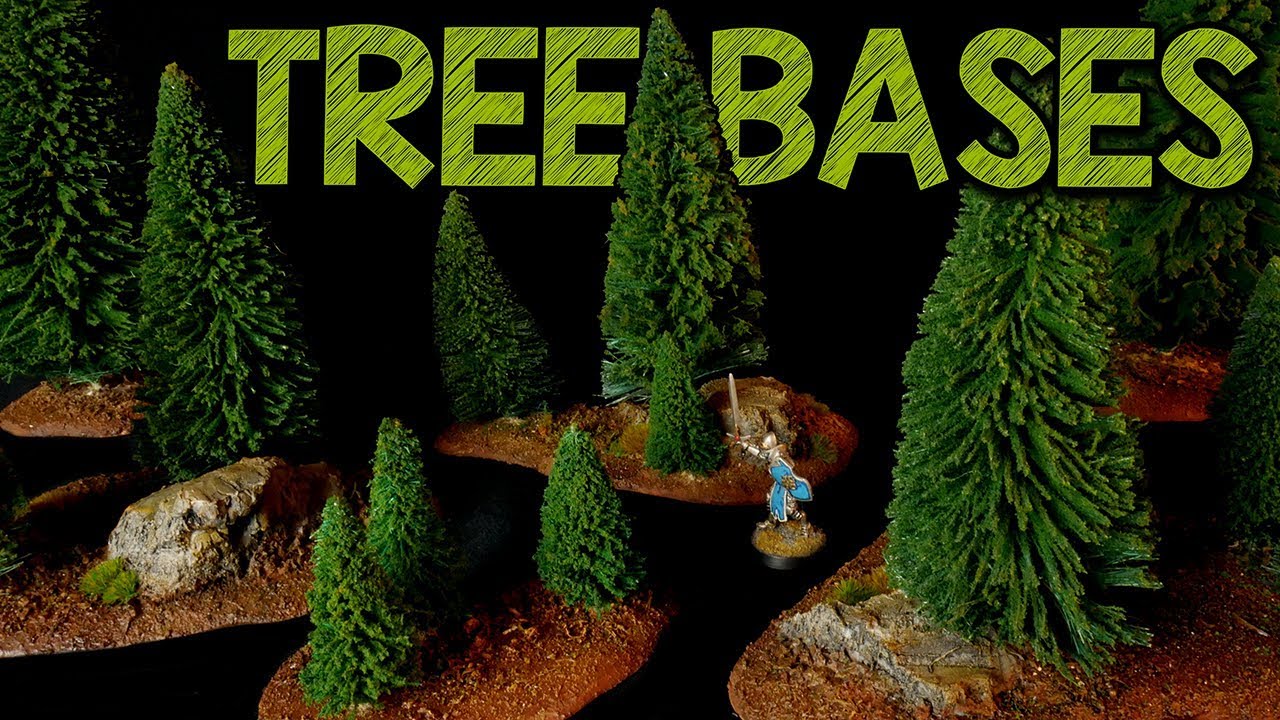 How to Make Scenic Tree Bases for Tabletop Gaming