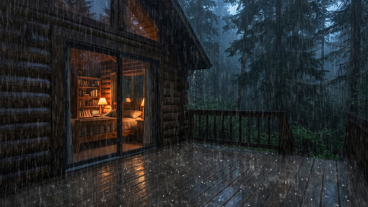 🌧️ Rain Sounds for Sleeping – Heavy Rain White Noise for Better Sleep