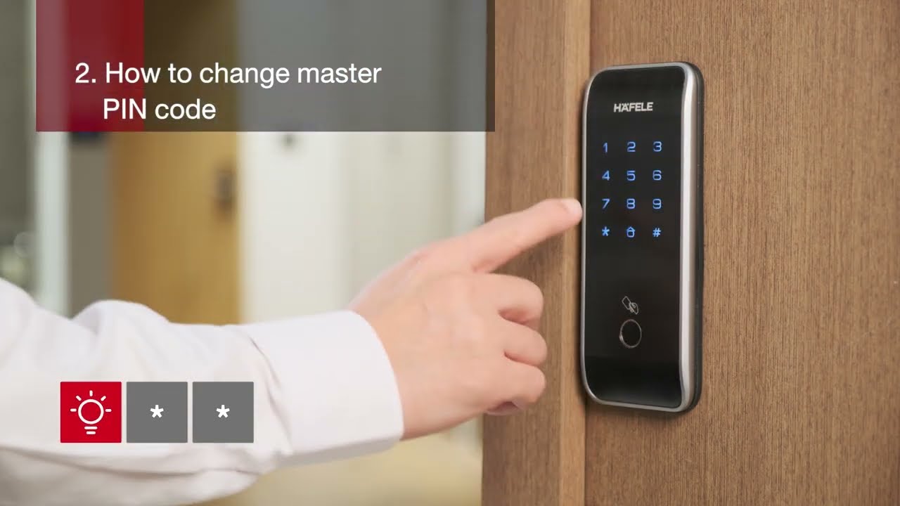 How to use ER5000 ER5100 digital lock