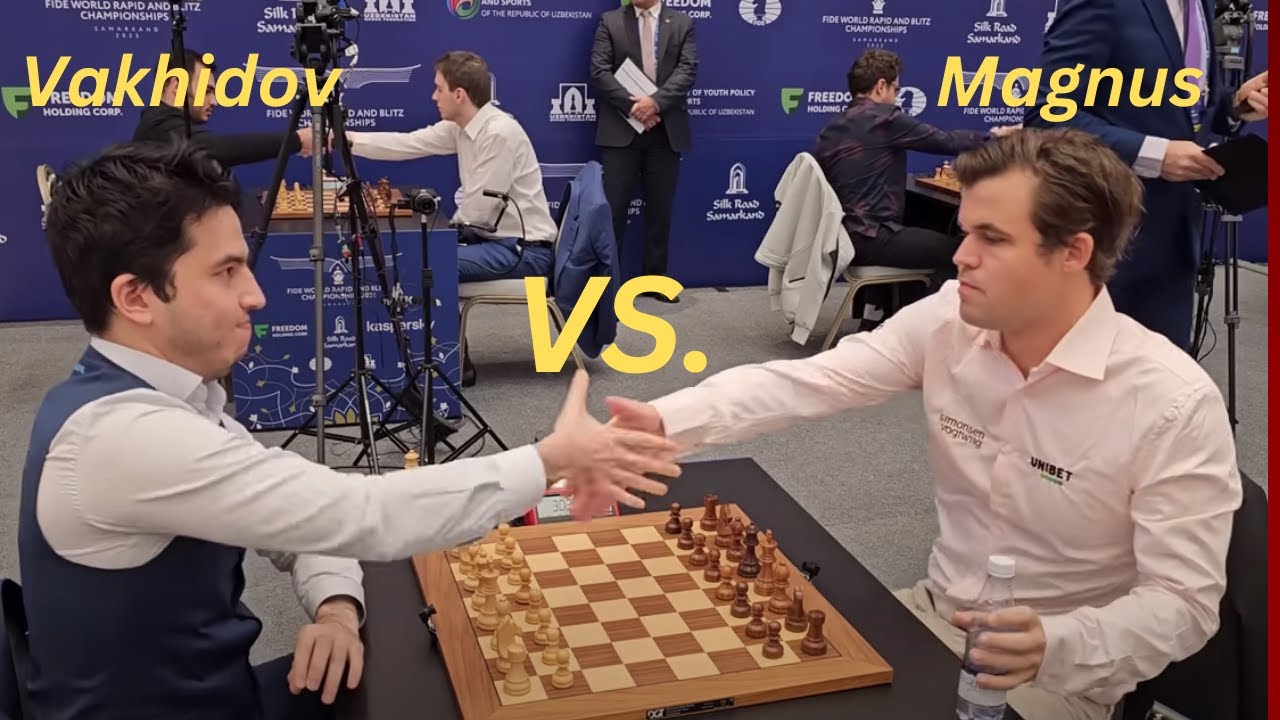 Did Vakhidov just refuse a draw from Magnus? | Vakhidov Vs Magnus | World Blitz 2023
