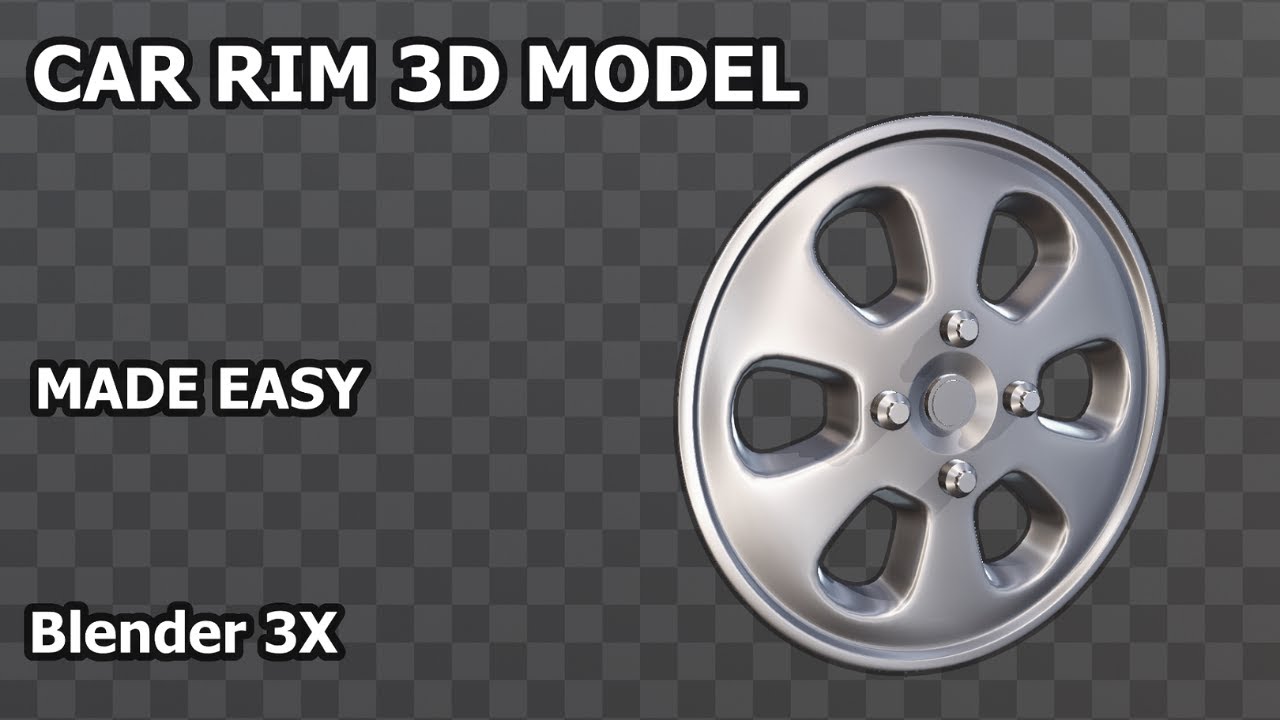 car rim modeling in blender 3.0