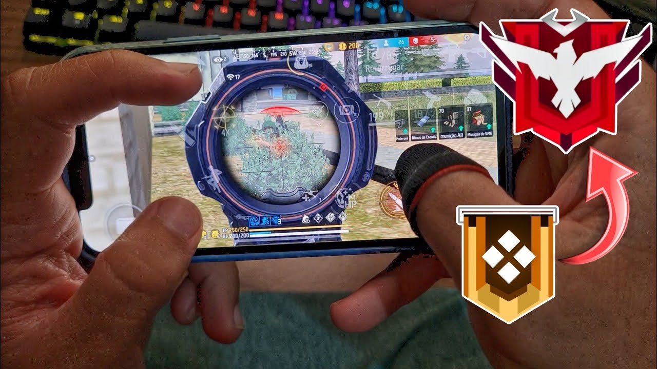 SÓ POSSO FAZER BOOYAH DO PLATINA ATÉ A LIGA MESTRE!! FREE FIRE MOBILE