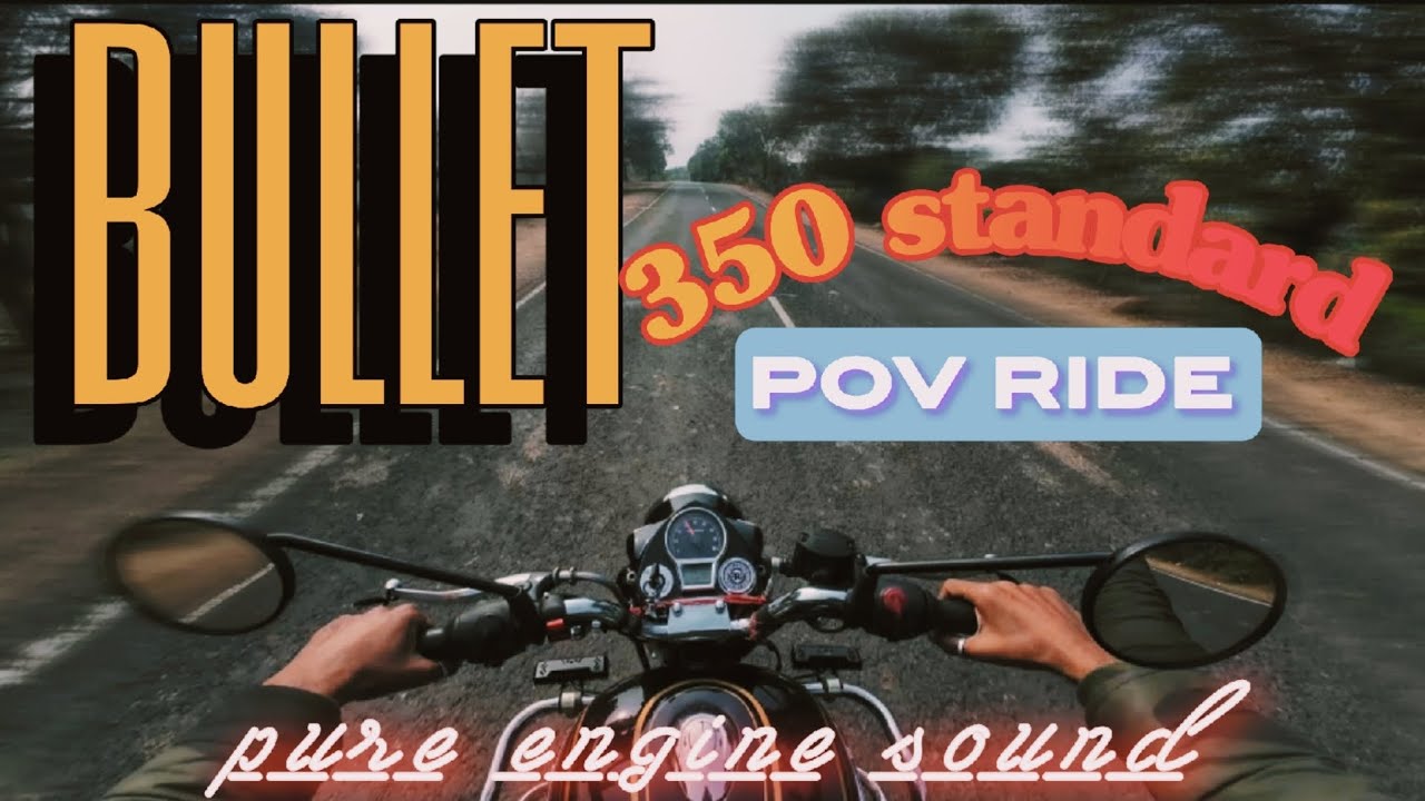 Royal Enfield bullet 350 pov ride pure engine sound | royal enfield classic | royal enfield hunter 🗿