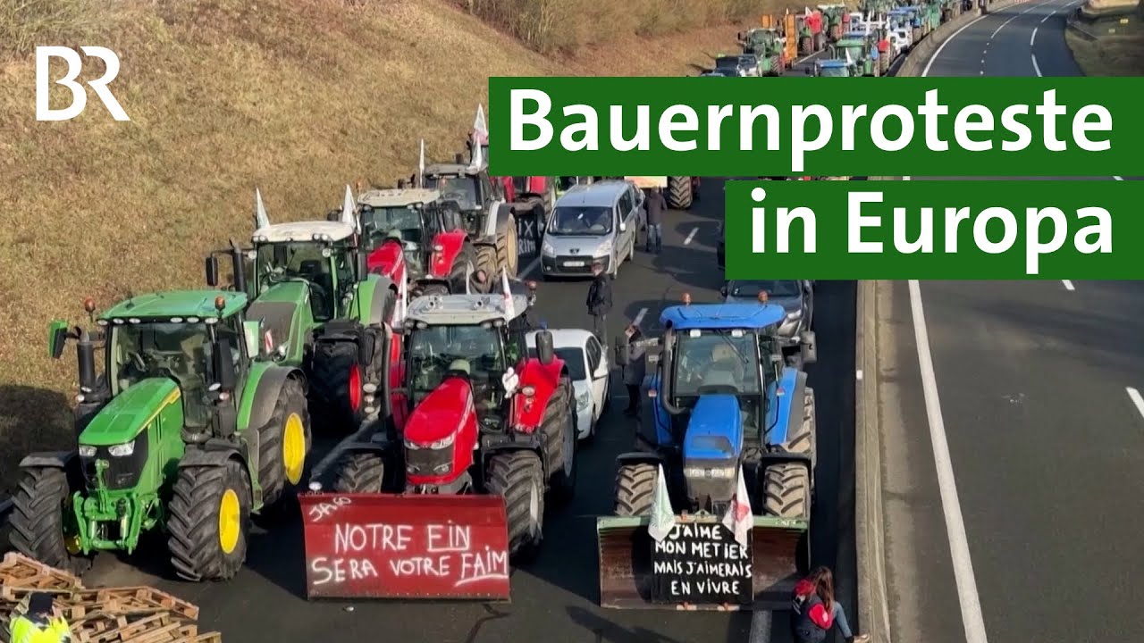 Bauern protestieren: Europaweite Demonstrationen gegen europäische Agrarpolitik | Unser Land | BR