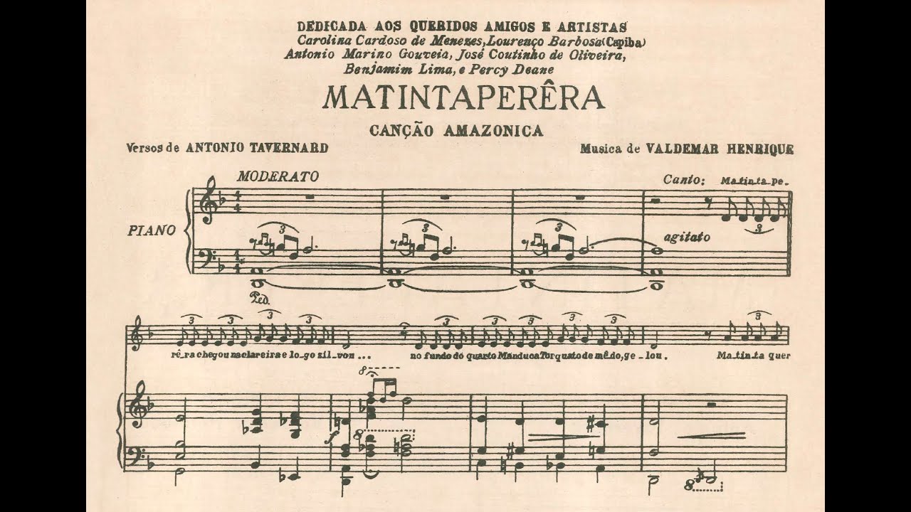 Waldemar Henrique - Matintaperera (José Maria Cardoso, baixo; Arthur Moreira Lima, piano)