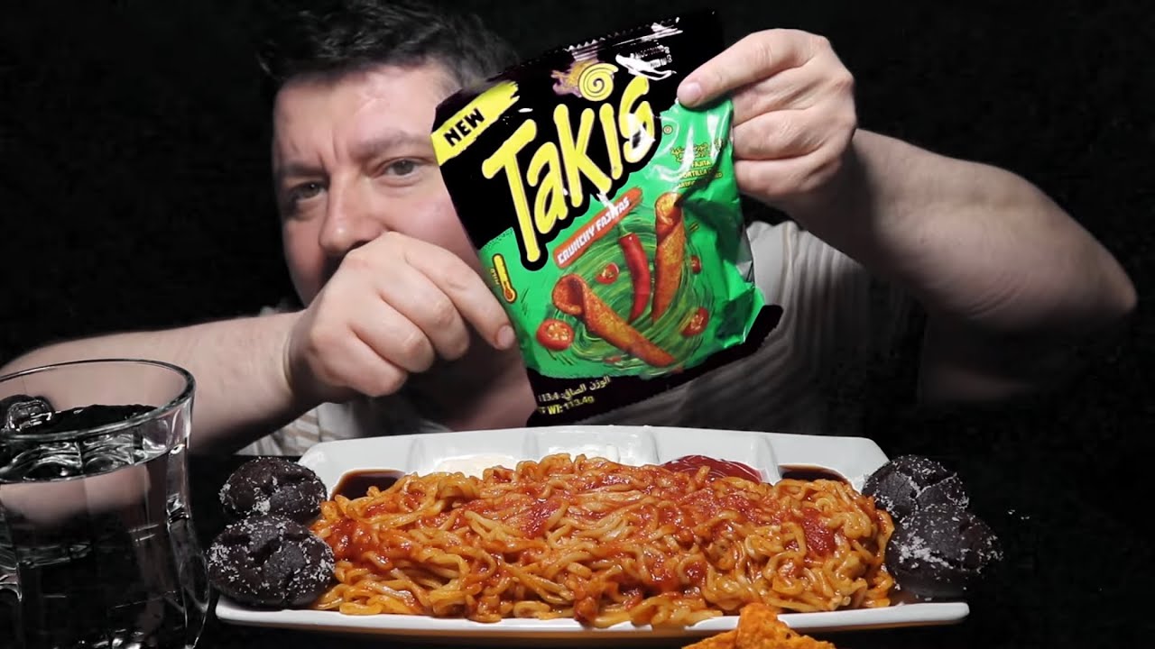 || ASMR 50.000’e ÖZEL || Dünyanın En  Acı Noodleı ve Cipsleri (Takis/Doritos)