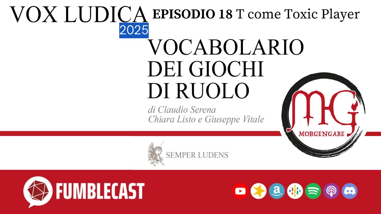VOX LUDICA Vocabolario dei GdR - T come Toxic Player @FumbleGDR