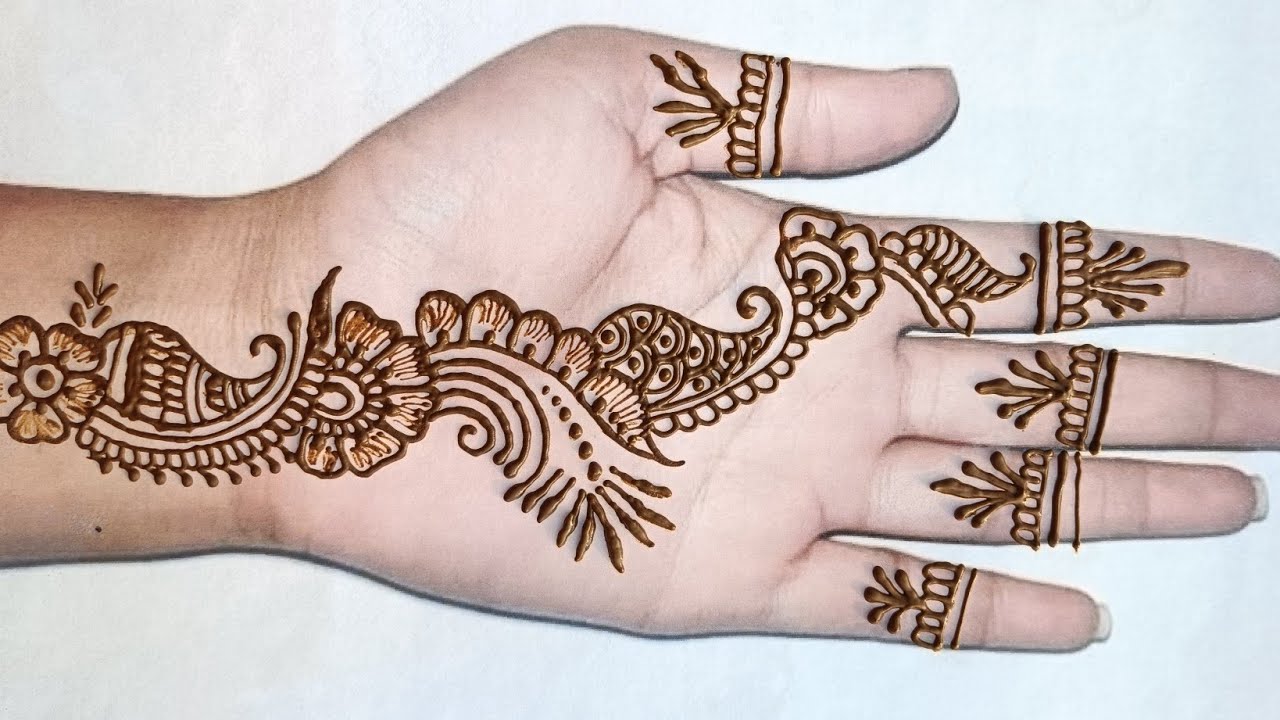 New Mehandi Design|| Easy Mehandi designs||Simple Mehandi designs||#mehndi #henna #trending 