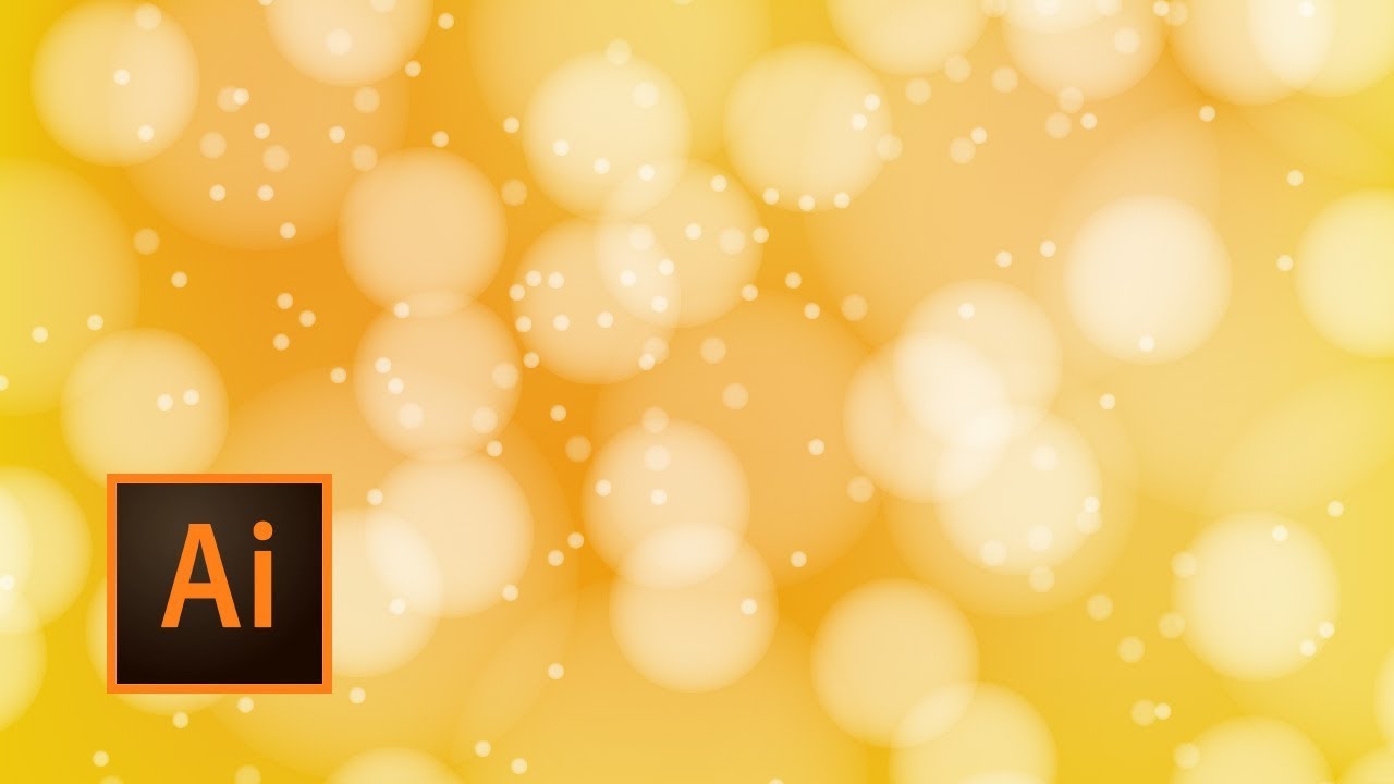 Illustrator Tutorial | How to Create a Bokeh Background