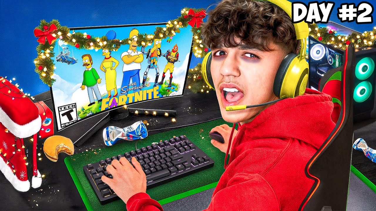 Not Leaving My Gaming Setup Until I Reach UNREAL in SIMPSONS Fortnite Season!