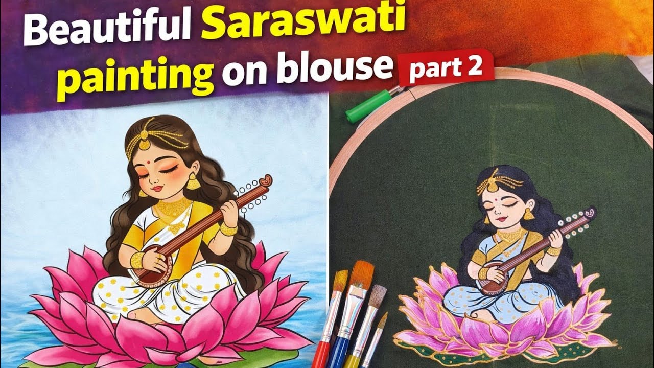   Tanjavur New design for you baby #tanjiro#tanjorepainting#pichwaipainting#fabricpainting#trending 