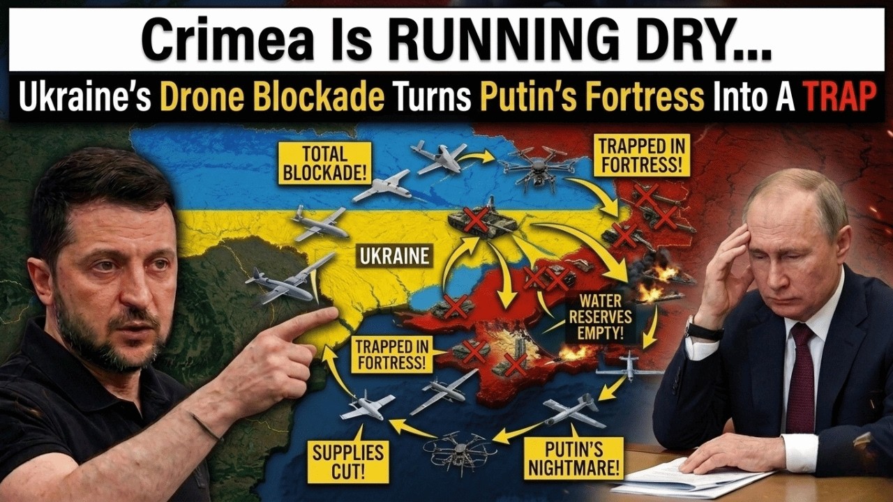 Crimea Is RUNNING DRY... Ukraine&rsquo;s Drone Blockade Turns Putin&rsquo;s Fortress Into A TRAP