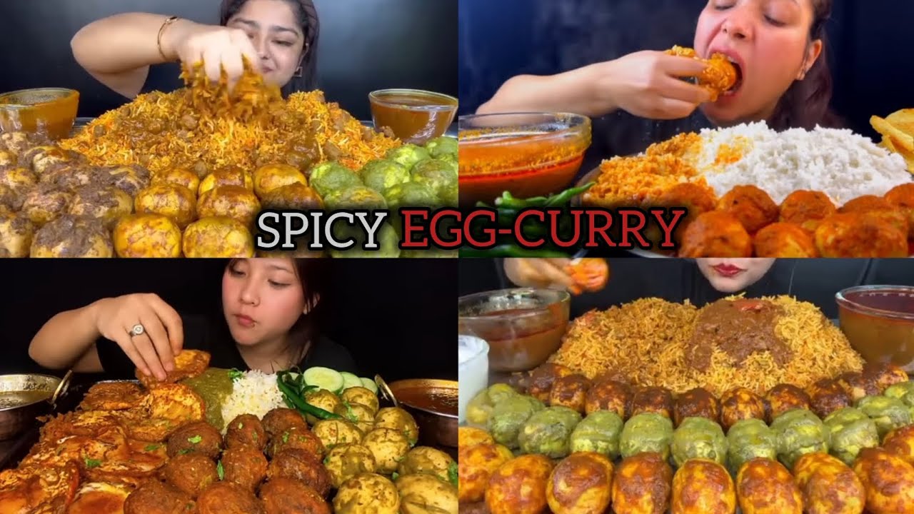 ASMR: Eating egg curry 🍛@FoodieJD @Mikasafoodie @MaddyEats @SpiceASMR #mukbang #asmreating