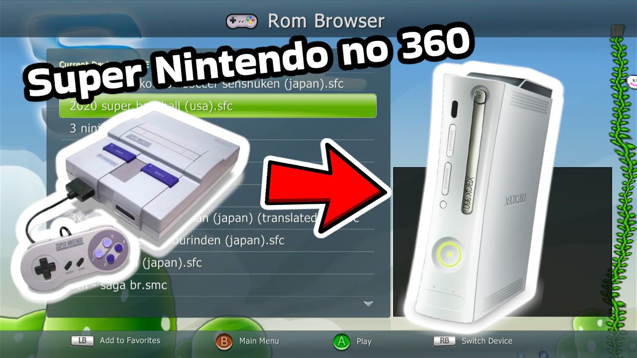 Jogue Super Nintendo no seu Xbox 360 || Guia de instalação completo