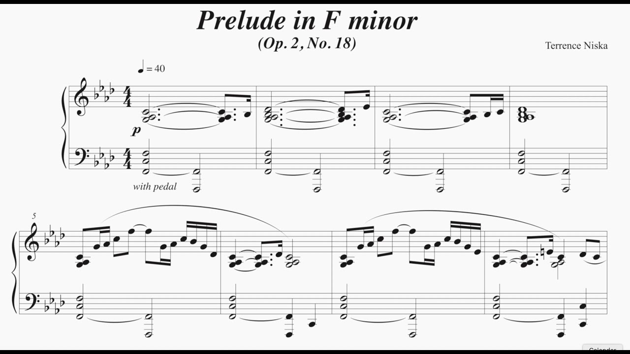 Prelude in F minor Op. 2, No. 18