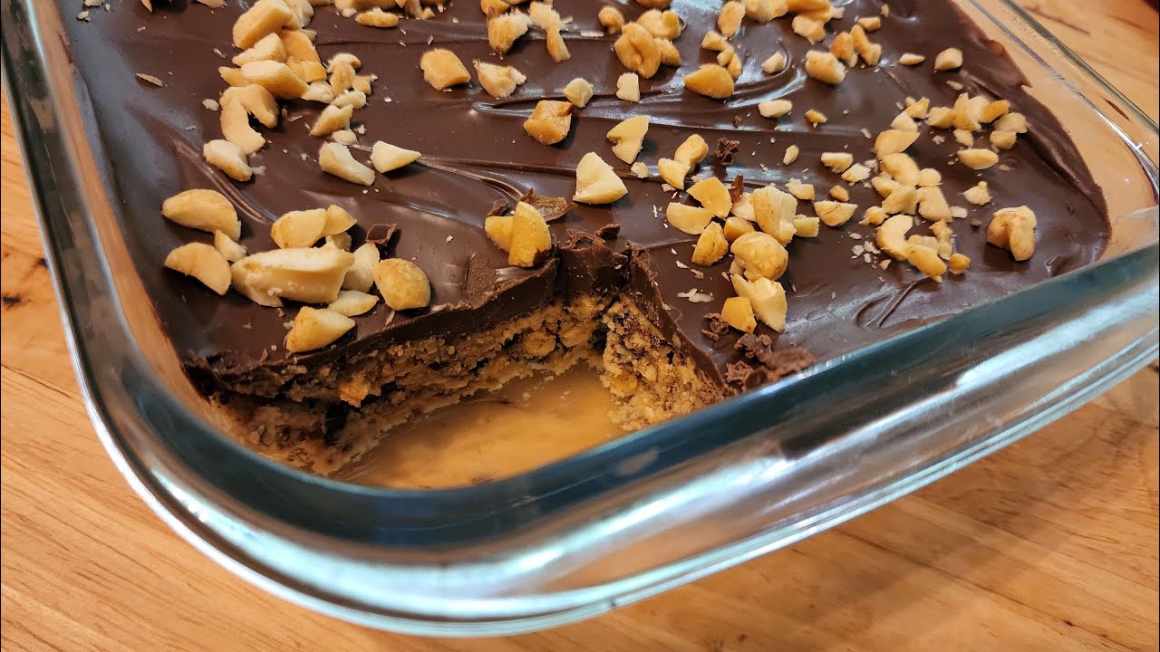 No Bake Chocolate Peanut Butter Bars – Reese’s Bars – EASY NO FAIL - The Hillbilly Kitchen