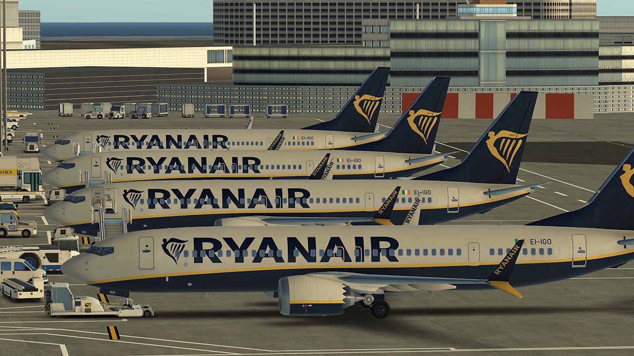 [НОВОЕ ОБНОВЛЕНИЕ!!] | Станстед [EGSS] - Дублин [EIDW] | Ryanair B737MAX | Бесконечный полёт Полн...