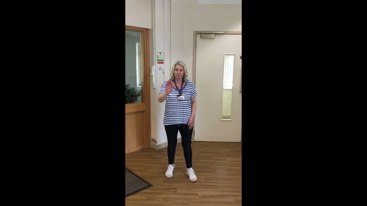 The Makaton Sign for 'Stop'