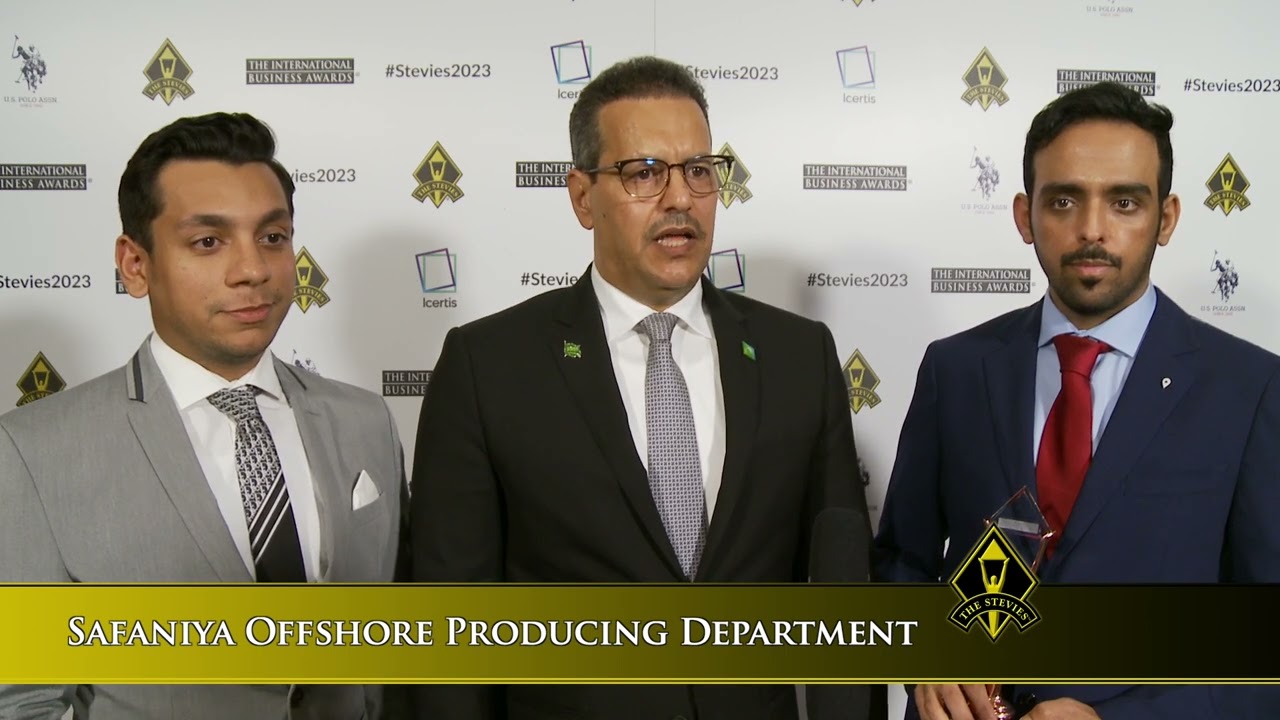 Safaniya Offshore Producing Department wins a Stevie&reg; in The 2023 International Business Awards&reg;