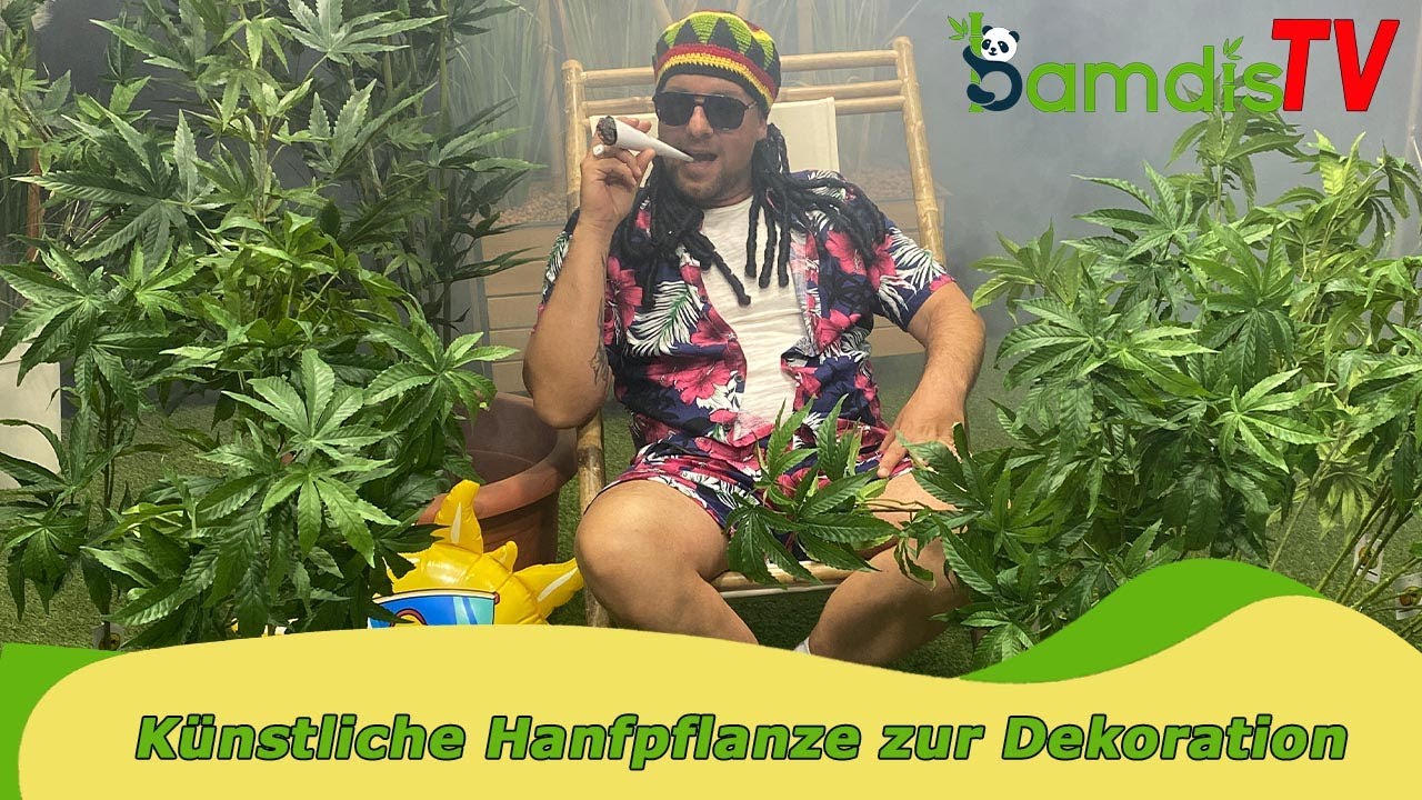 Schöne künstliche Hanfpflanzen für die Dekoration