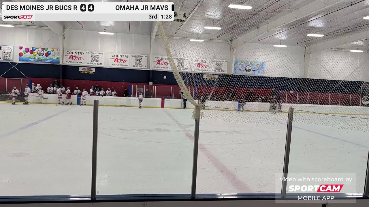 Des Moines Jr Bucs Red vs Omaha Jr Mavs - 01/03/2026