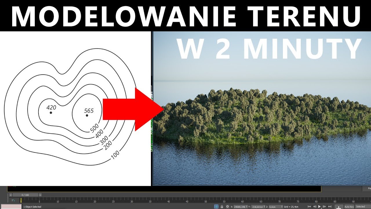 Tutorial - Modelowanie terenu 3ds Max