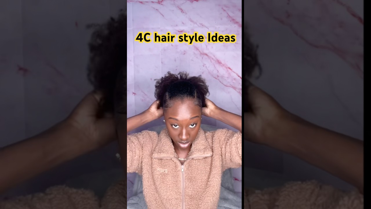 4C hairstyle ideas! 💇🏾&zwj;♀️👩🏿&zwj;🦱💆🏾&zwj;♀️ #4chair #naturalhair #slickback #braidstyles #braidout