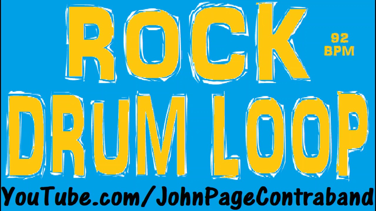 Rock Drum Loop 92 bpm Long HQ