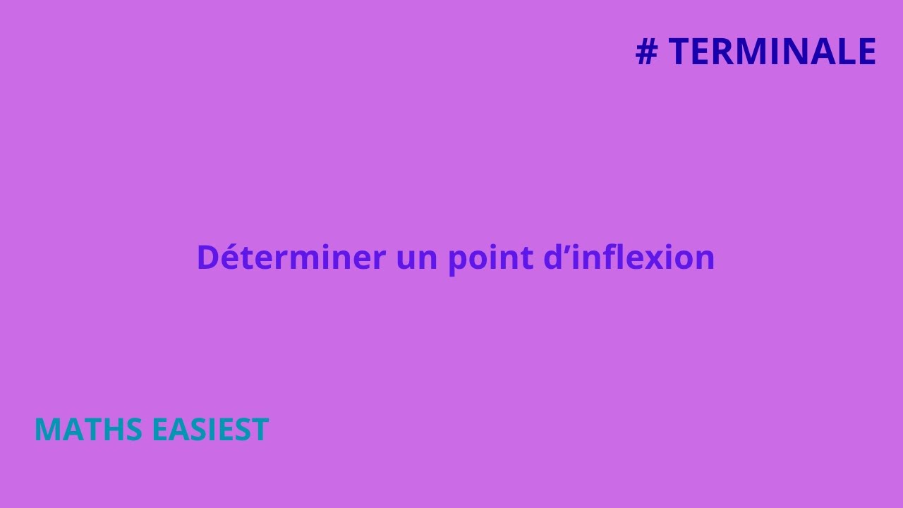 Point d’inflexion