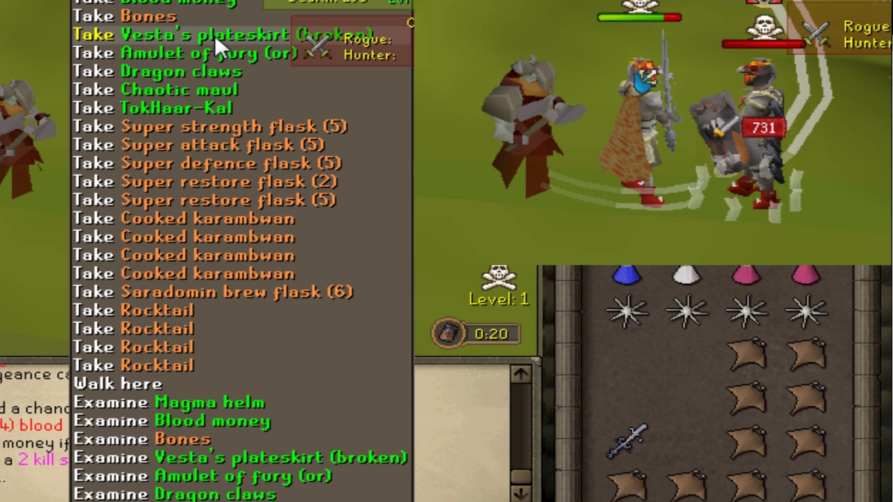 SpawnPK - PKING WITH ELDER MAUL AND MAX STRENGTH!