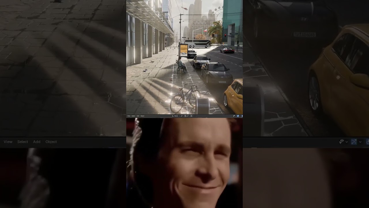 Realistic City + Car Animation in Blender Using ICity addon! 🏙️🚗