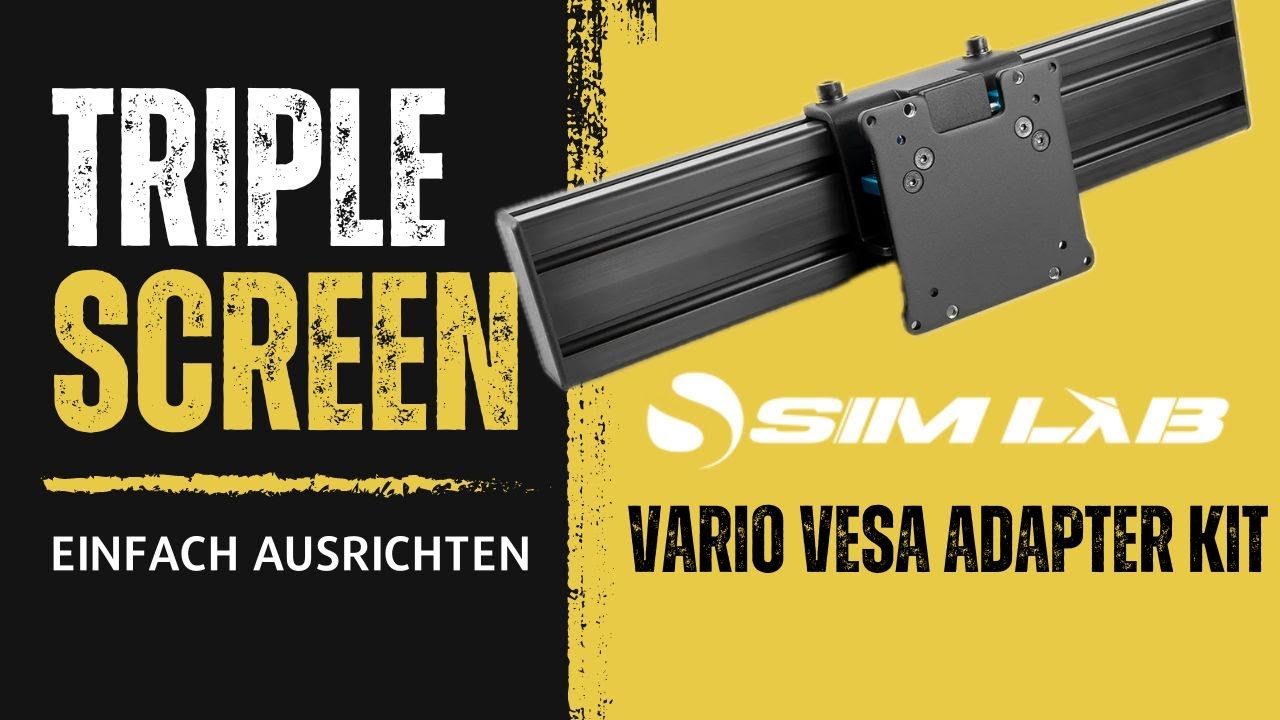 Triple Screen in 5min ausrichten mit dem Sim Lab VARIO Vesa Adapter kit