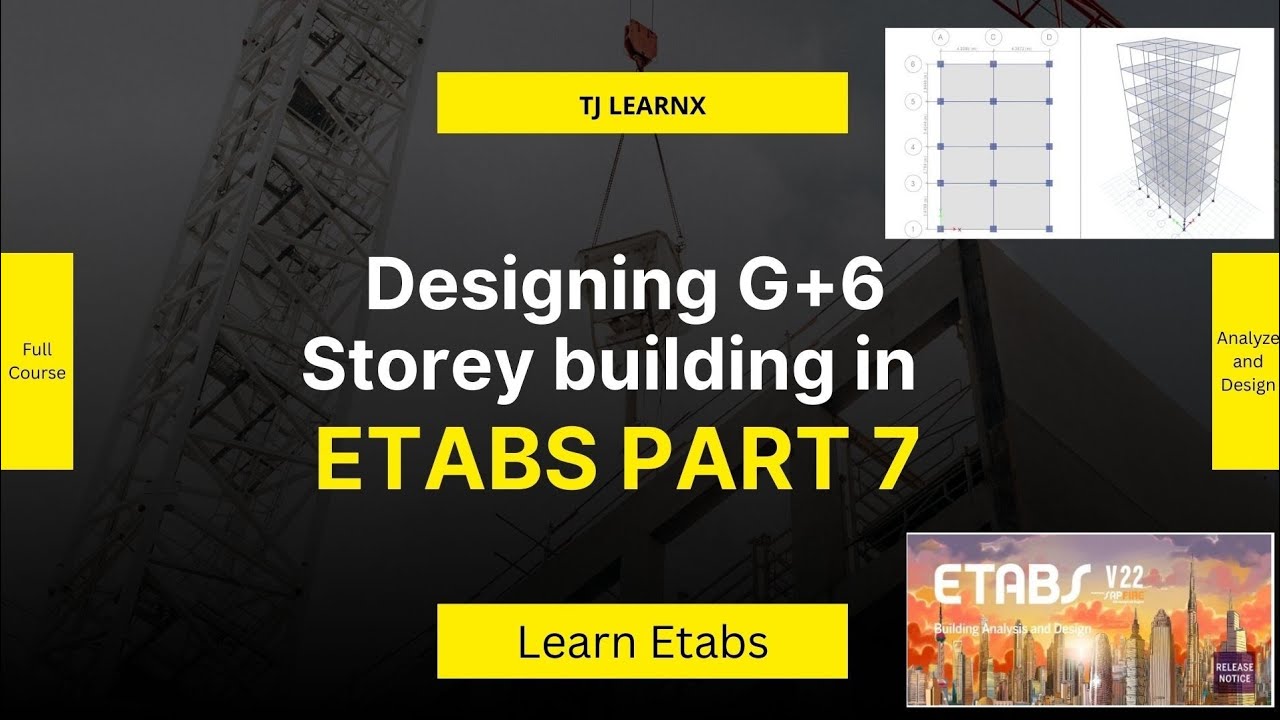 ETABS Project Based Full Course | G+6 Building  Part 7 | Define Mass Source & Load Combinations