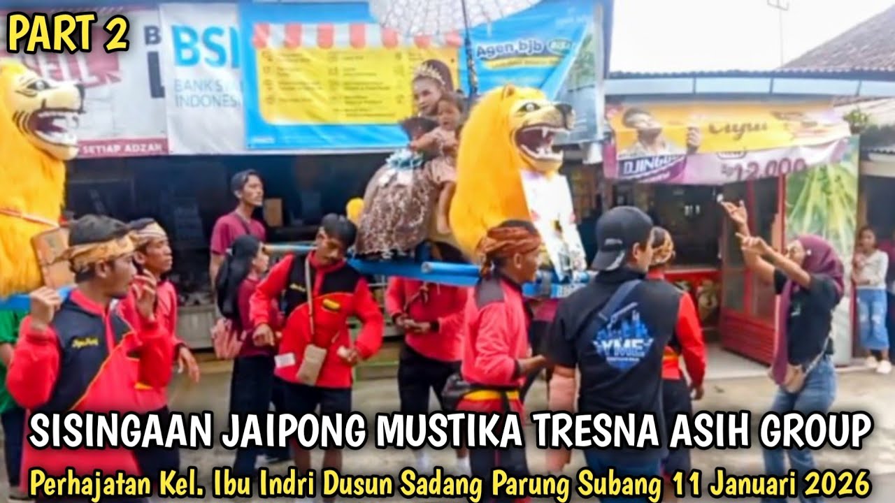 Arak Arakan Sisingaan Perhajatan Kel.Ibu Indri Dusun Sadang Kidul Parung Subang 11 Januari 2026