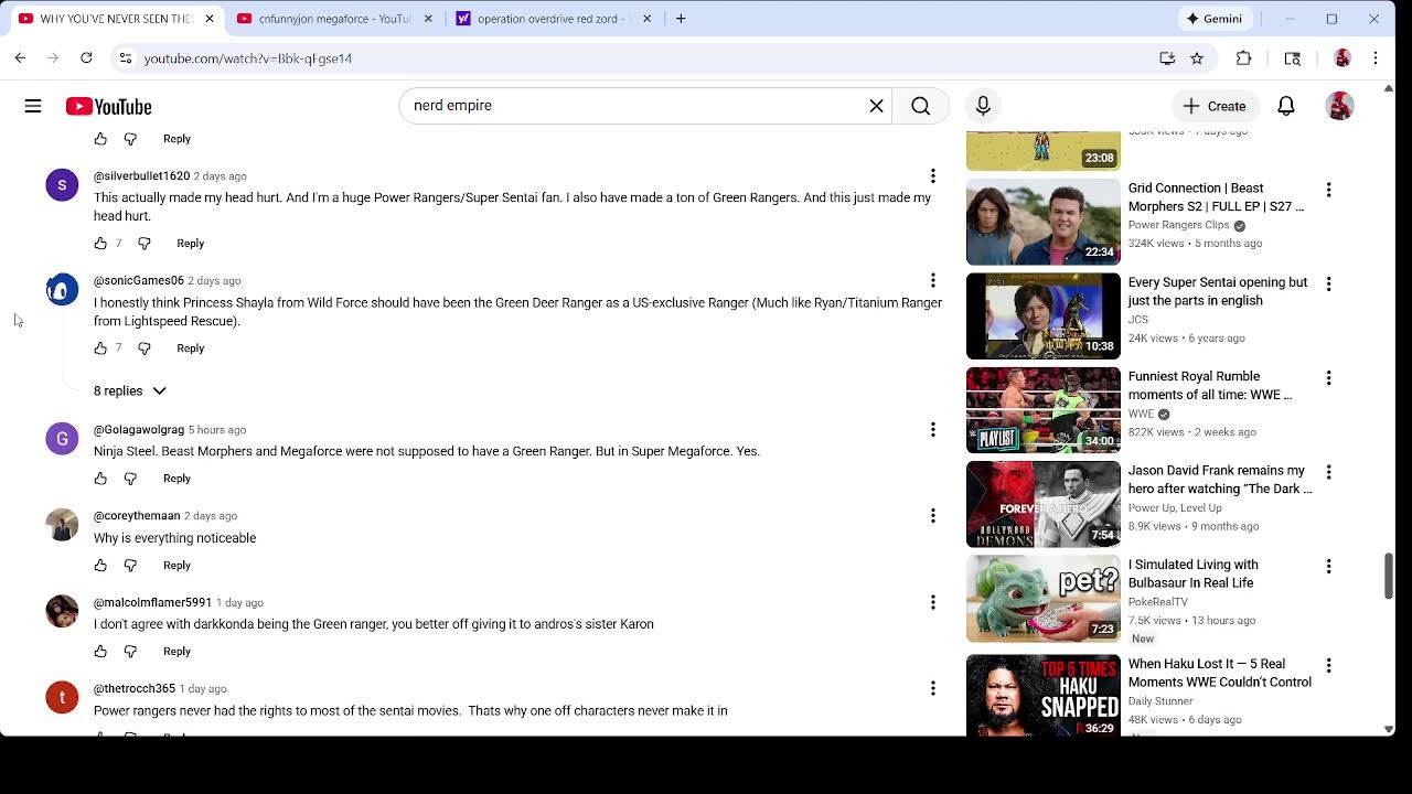 Reacting and Amending a NerdEmpire Video