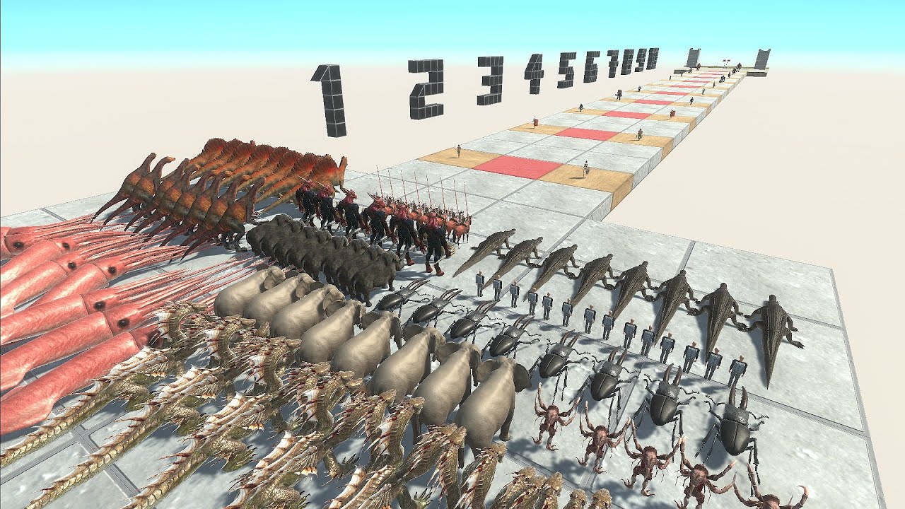 All Mini Boss vs Ranged and Weapon Challenge - Animal Revolt Battle Simulator