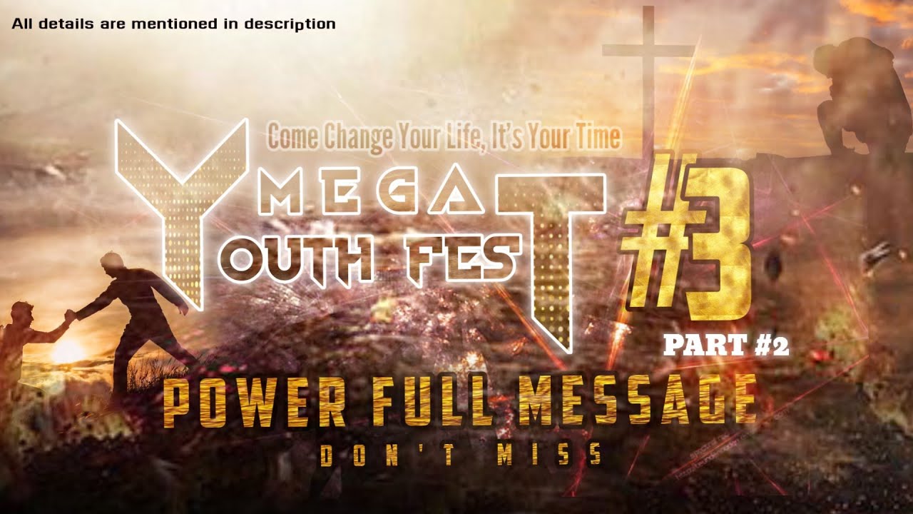 MEGA YOUTH FEST - 3 || PART 2 POWERFUL MESSAGE || MSG MINISTRY || VAMSI STEPHEN PAUL || Shyamhello_7