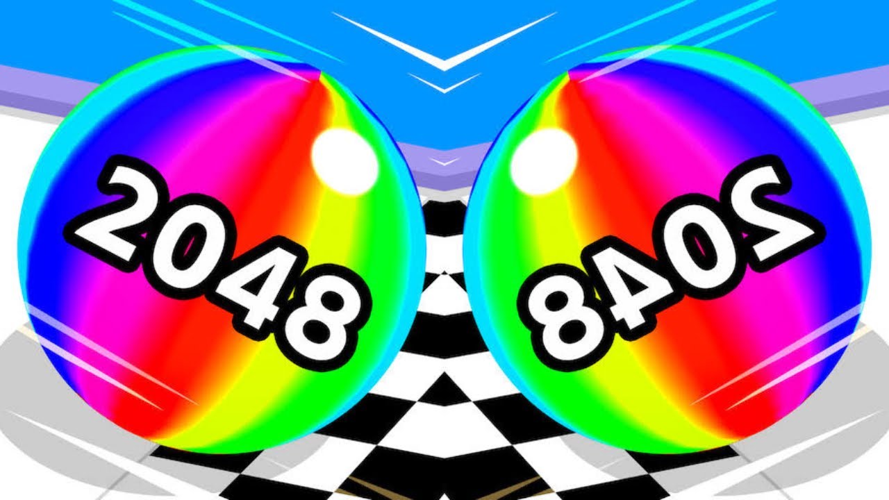 2048 | ball run 2048 ball run Infinity BallRun 2048 vs Reverse #cutiepie22yt