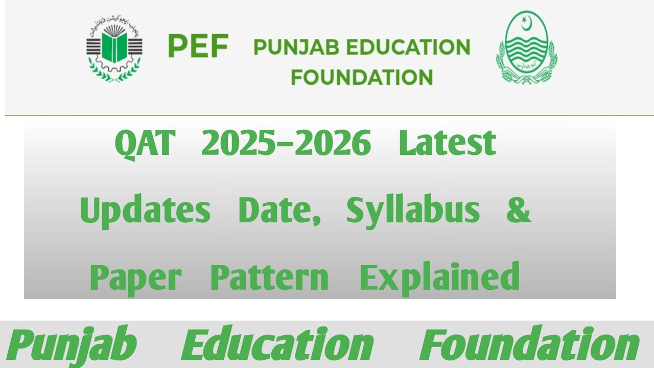 QAT 2025–2026 Latest Updates | Date,Final Date, Syllabus & Paper Pattern Explained