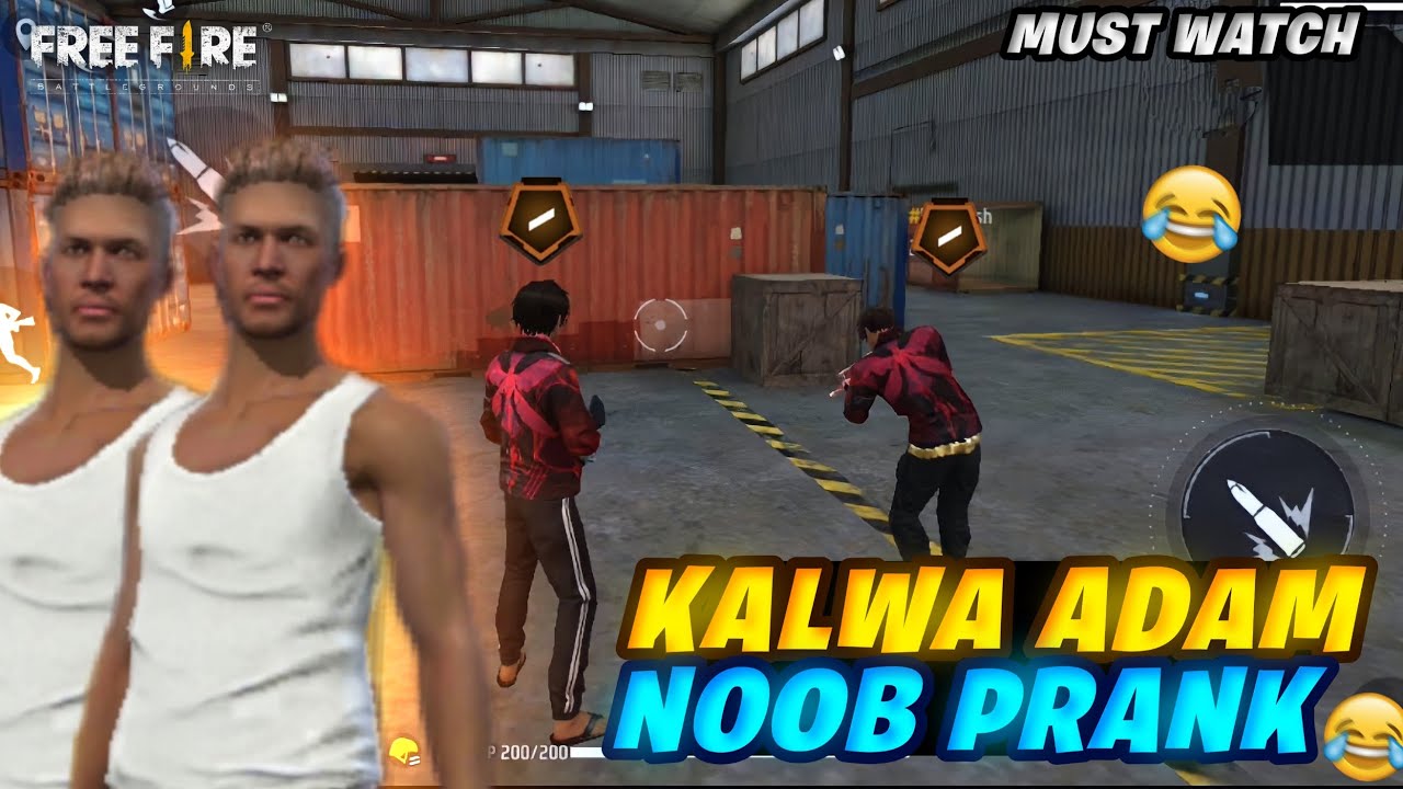 Noob कलुवा Adam Prank 😂 In Lone Wolf 🤣 Must Watch || Kalwa Adam 🤡 Noob Prank || Kislay YT