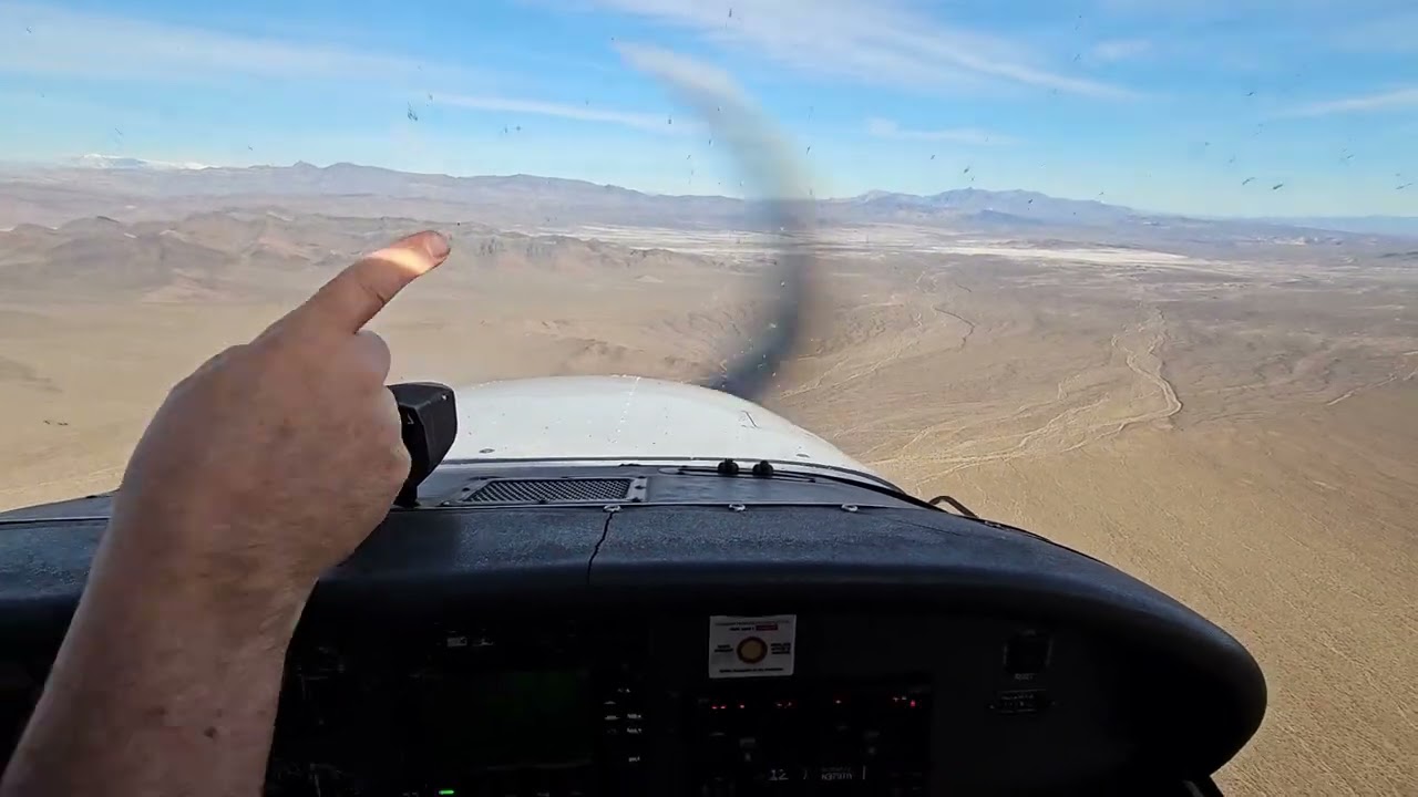 Flying over Badwater Basin, Black Mtn & Jubilee Pass, to Shoshone - 2/23/26