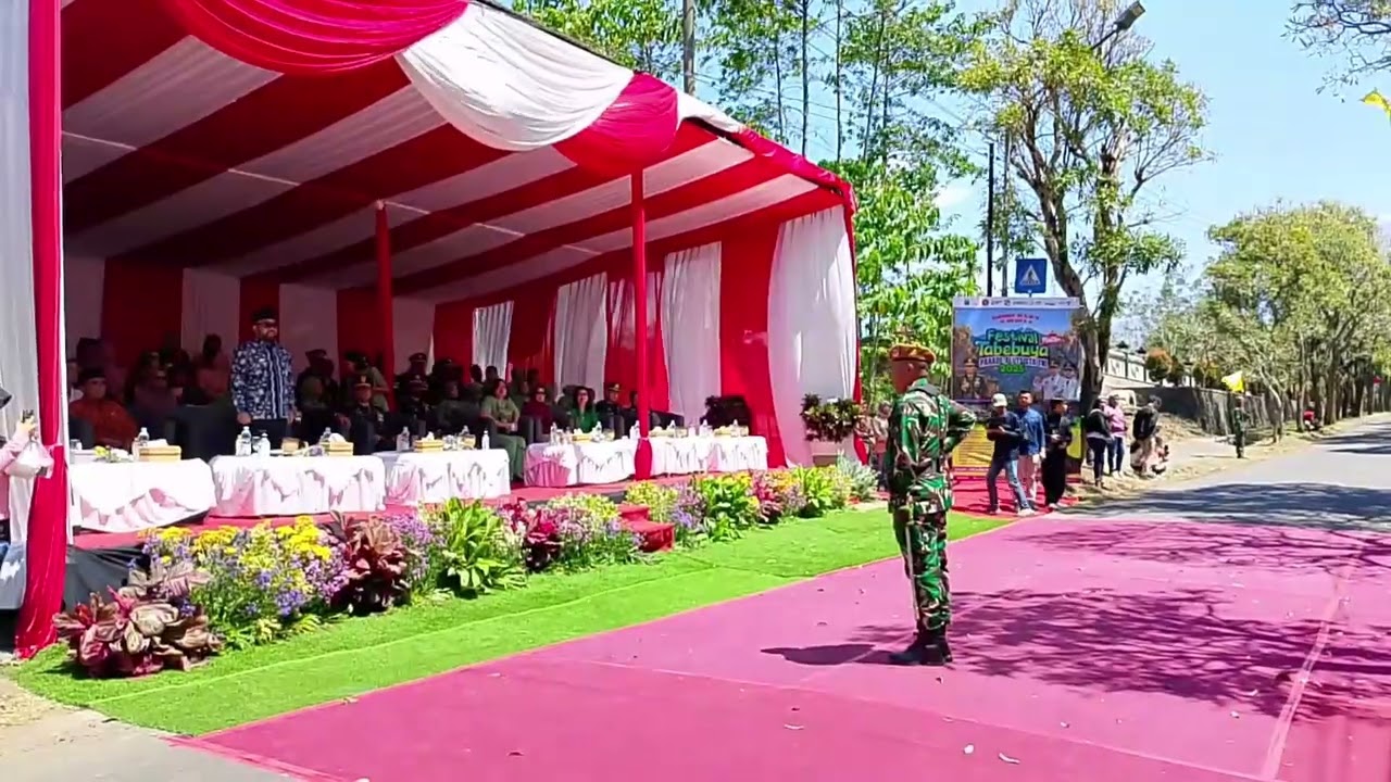 HUT TNI ke 80, festival Tabebuya dan parade alutsista TK Kartika VIII-43 PUSDIK ARHANUD 